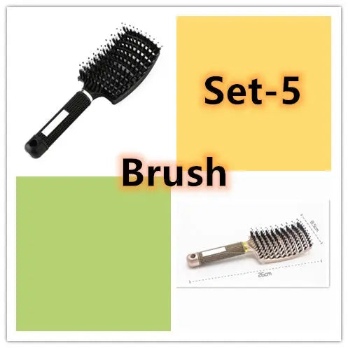 Hairbrush Anti Klit Brushy Haarborstel Women Detangler Hair Brush Bristle Nylon Scalp Massage  Teaser Hair Brush Comb Unique