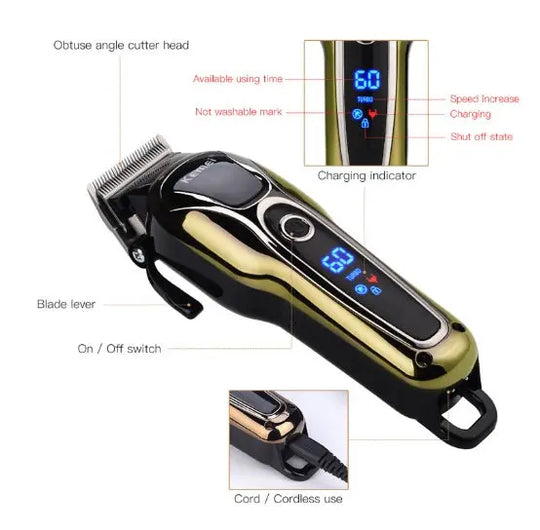 Professional Hair Clipper Rechargeable Electric Beard Trimmer - Unique Unique Unique Professional Hair Clipper Rechargeable Electric Beard Trimmer