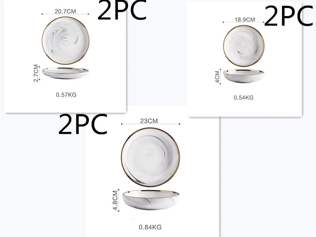 Marble Tableware Bowls Plates Rice - Unique Unique Unique Marble Tableware Bowls Plates Rice