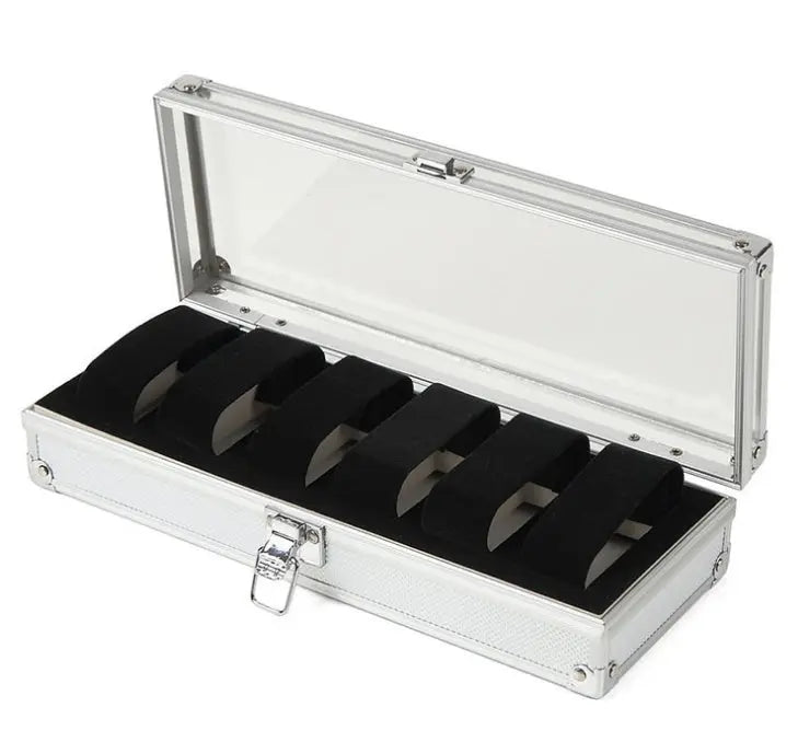 Aluminum 6 watches boxes, table boxes, jewelry box jewelry box collection bin - Unique Unique Unique Aluminum 6 watches boxes, table boxes, jewelry box jewelry box collection bin