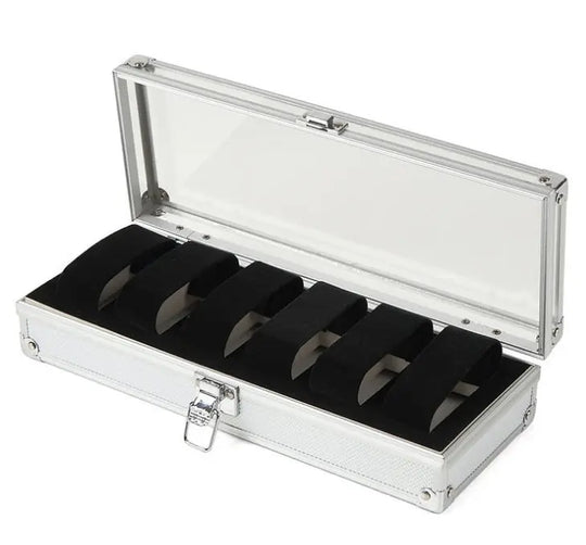 Aluminum 6 watches boxes, table boxes, jewelry box jewelry box collection bin - Unique Unique Unique Aluminum 6 watches boxes, table boxes, jewelry box jewelry box collection bin