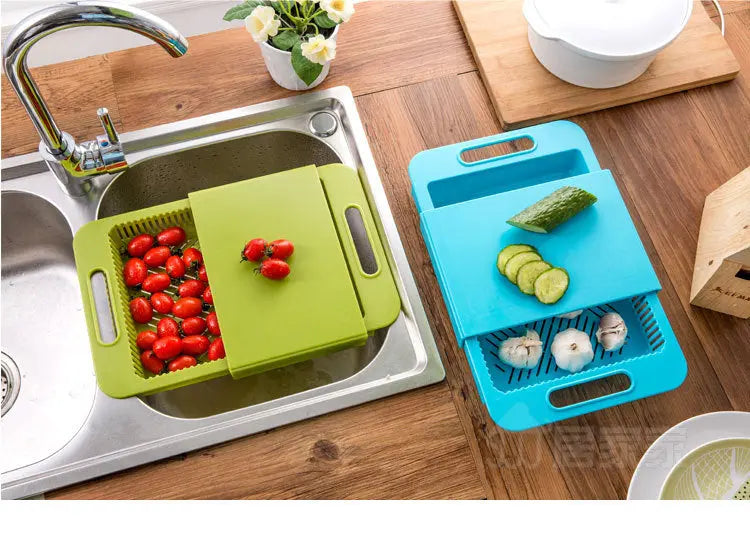 Multifunction Kitchen Chopping Blocks Sinks Drain Basket Cutting Board Vegetable Meat Tools Kitchen Accessories Chopping Board - Unique Unique Unique Multifunction Kitchen Chopping Blocks Sinks Drain Basket Cutting Board Vegetable Meat Tools Kitchen Accessories Chopping Board