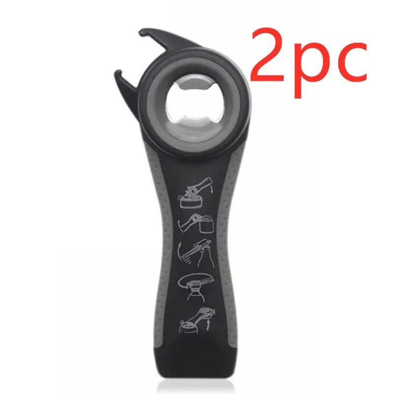 5 in 1 Creative Multifunction Stainless Steel Can Opener Beer Bottle Opener - Unique Unique Unique 5 in 1 Creative Multifunction Stainless Steel Can Opener Beer Bottle Opener