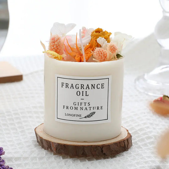 Dried Flowers Decor Romantic Candles - Unique Unique Unique Dried Flowers Decor Romantic Candles