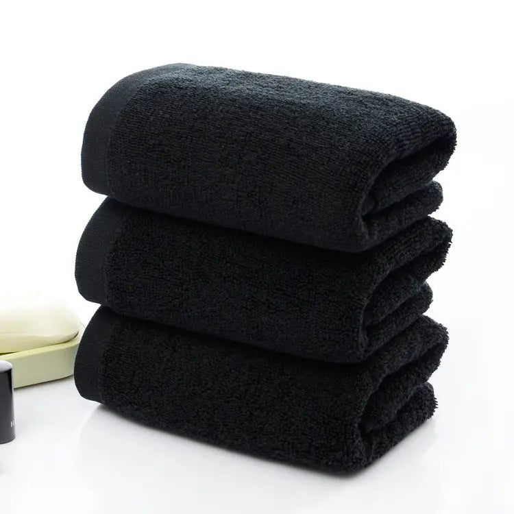 21 strands of black cotton towels - Unique Unique Unique 21 strands of black cotton towels