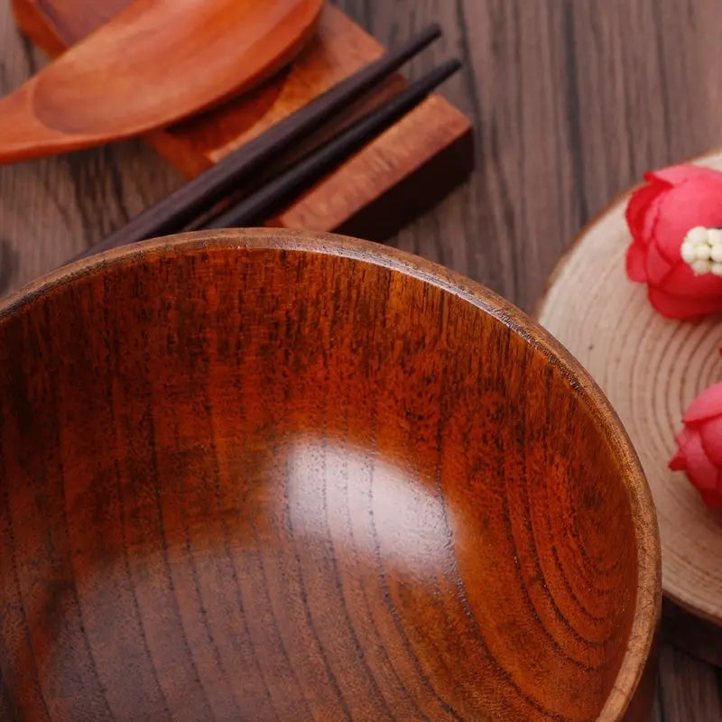 Wooden round wooden bowl - Unique Unique Unique Wooden round wooden bowl