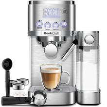 Geek Chef Espresso And Cappuccino Machine With Automatic Milk Frother,20Bar Espresso Maker For Home, For Cappuccino Or Latte,with ESE POD Filter, Stainless Steel, Gift For Coffee Lover Ban On Amazon - Unique Unique Unique Geek Chef Espresso And Cappuccino Machine With Automatic Milk Frother,20Bar Espresso Maker For Home, For Cappuccino Or Latte,with ESE POD Filter, Stainless Steel, Gift For Coffee Lover Ban On Amazon