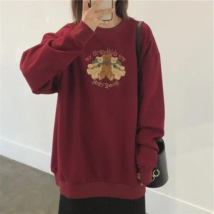 Women's Vintage Fleece Fleece Sweater With Vintage Feel - Unique Unique Unique Women's Vintage Fleece Fleece Sweater With Vintage Feel