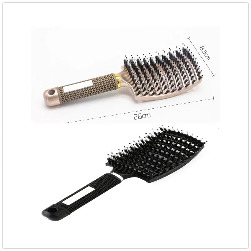 Hairbrush Anti Klit Brushy Haarborstel Women Detangler Hair Brush Bristle Nylon Scalp Massage  Teaser Hair Brush Comb Unique