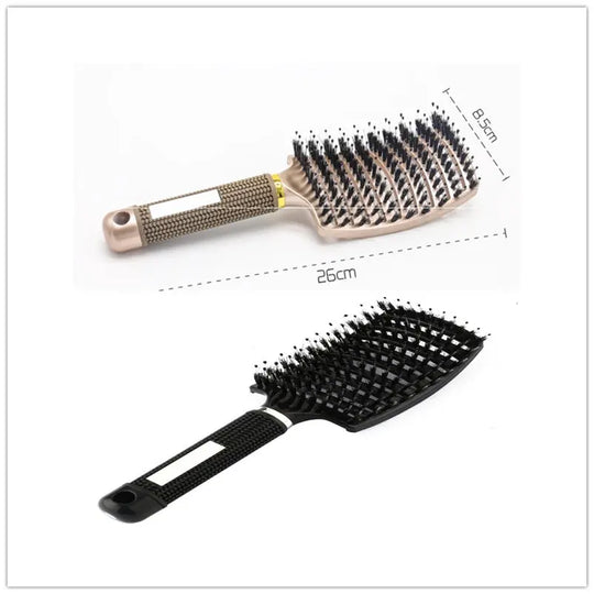 Hairbrush Anti Klit Brushy Haarborstel Women Detangler Hair Brush Bristle Nylon Scalp Massage  Teaser Hair Brush Comb Unique