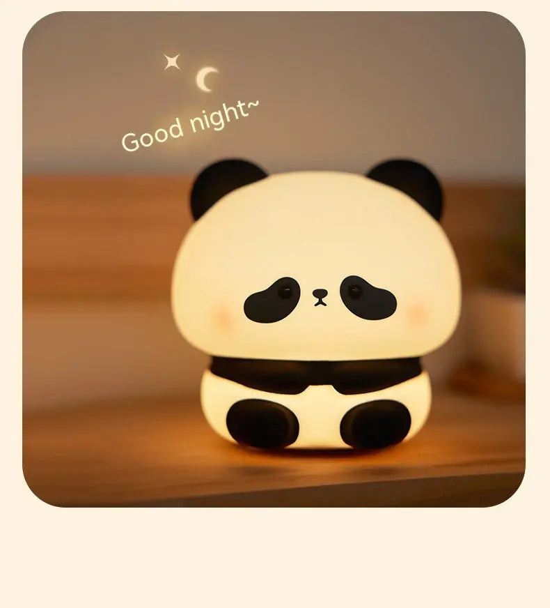 Panda LED Night Light Cute Silicone Night Light USB Rechargeable Touch Night Lamp Bedroom Timing Lamp Decoration Children's Gift Home Decor - Unique Unique Unique Panda LED Night Light Cute Silicone Night Light USB Rechargeable Touch Night Lamp Bedroom Timing Lamp Decoration Children's Gift Home Decor