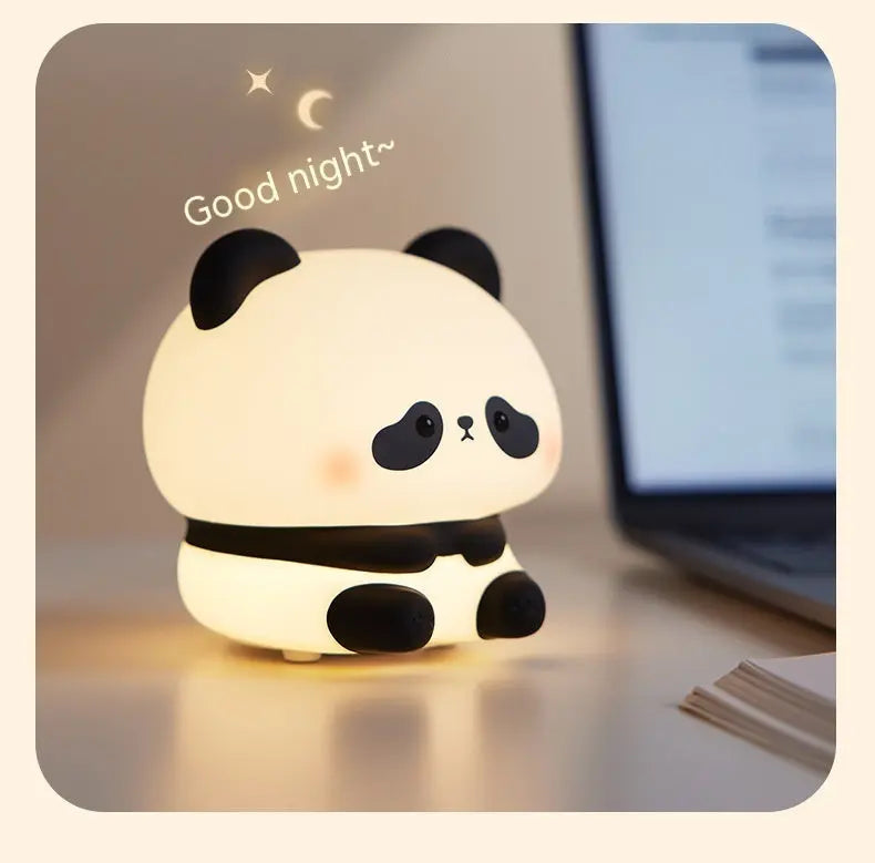 Panda LED Night Light Cute Silicone Night Light USB Rechargeable Touch Night Lamp Bedroom Timing Lamp Decoration Children's Gift Home Decor - Unique Unique Unique Panda LED Night Light Cute Silicone Night Light USB Rechargeable Touch Night Lamp Bedroom Timing Lamp Decoration Children's Gift Home Decor