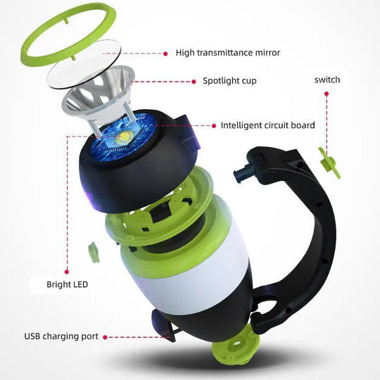 3 In1 Multifunctional Table Lamp Three In One LED Tent Lamp Car Night Light Foldable Emergency Flashlight - Unique Unique Unique 3 In1 Multifunctional Table Lamp Three In One LED Tent Lamp Car Night Light Foldable Emergency Flashlight