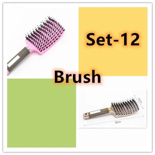 Hairbrush Anti Klit Brushy Haarborstel Women Detangler Hair Brush Bristle Nylon Scalp Massage  Teaser Hair Brush Comb Unique