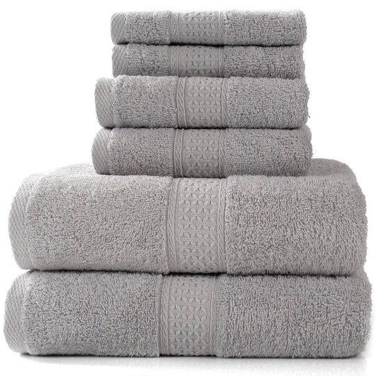 Cotton absorbent towel set of 3 pieces and 6 pieces - Unique Unique Unique Cotton absorbent towel set of 3 pieces and 6 pieces