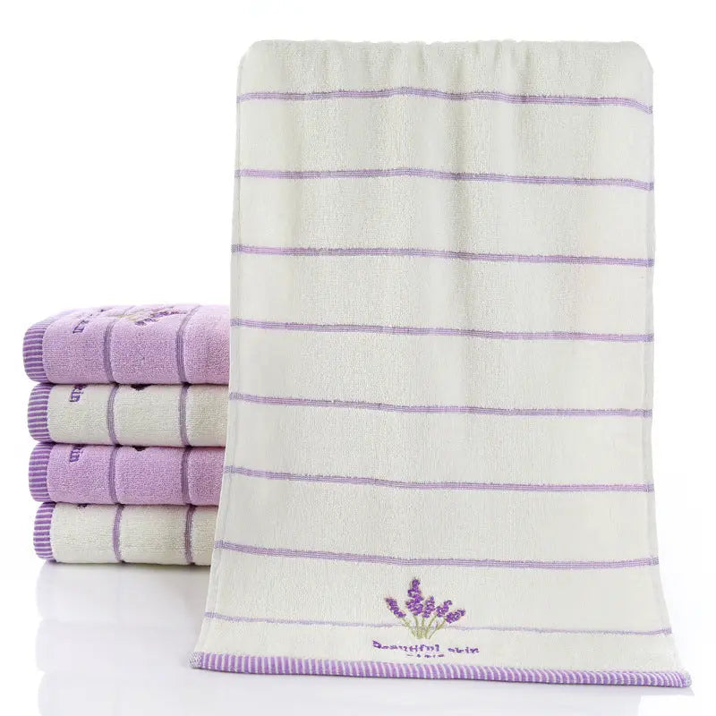 Pure Cotton 32 Strand Embroidered Face Washing Towel - Unique Unique Unique Pure Cotton 32 Strand Embroidered Face Washing Towel