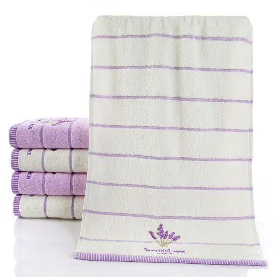 Pure Cotton 32 Strand Embroidered Face Washing Towel - Unique Unique Unique Pure Cotton 32 Strand Embroidered Face Washing Towel