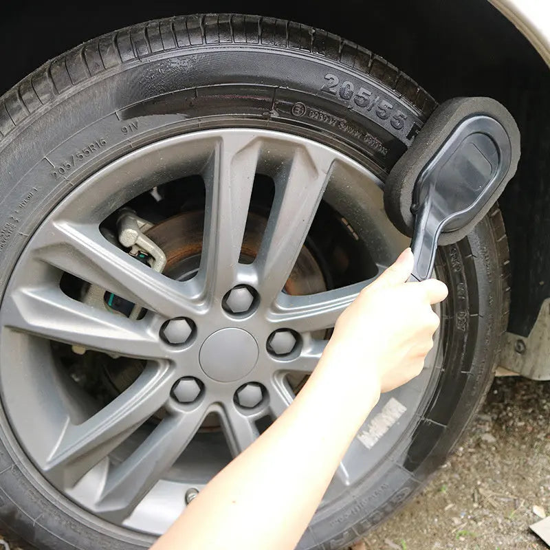 Car tire waxing long handle sponge brush - Unique Unique Unique Car tire waxing long handle sponge brush
