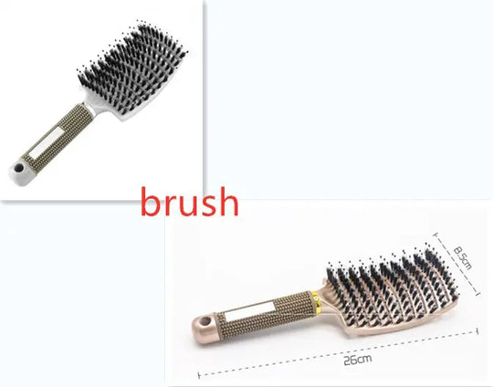 Hairbrush Anti Klit Brushy Haarborstel Women Detangler Hair Brush Bristle Nylon Scalp Massage  Teaser Hair Brush Comb Unique