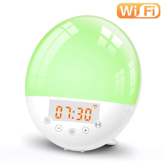 wifi voice control smart wake-up light alarm clock sunrise natural wake-up light - Unique Unique Unique wifi voice control smart wake-up light alarm clock sunrise natural wake-up light