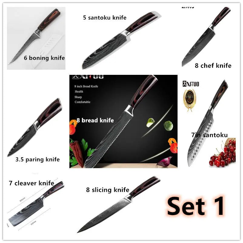 Carpenter's Special Set 6-piece Set 8-piece Set Knife Chef Knife Kitchen Knife Cooking - Unique Unique Unique Carpenter's Special Set 6-piece Set 8-piece Set Knife Chef Knife Kitchen Knife Cooking