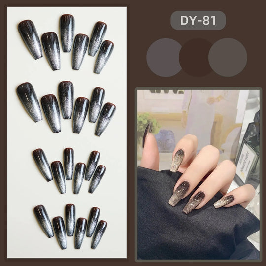 Gradient Finished Product Nail Tips - Unique Unique Unique Gradient Finished Product Nail Tips