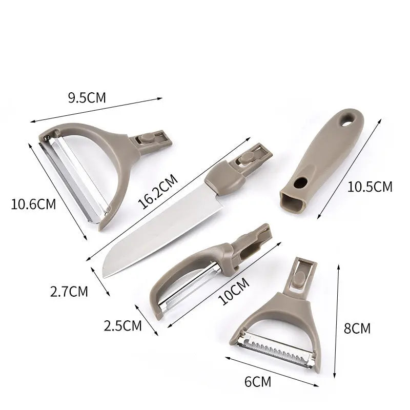 Stainless Steel Cutter Set Three Piece Set Wheat Straw Chopping Board Fruit Knife Peeler Combined Kitchen Tools - Unique Unique Unique Stainless Steel Cutter Set Three Piece Set Wheat Straw Chopping Board Fruit Knife Peeler Combined Kitchen Tools