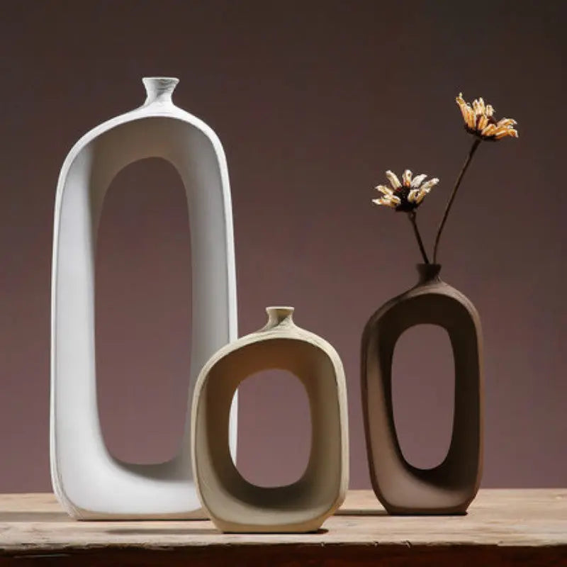 Three-piece ceramic vase - Unique Unique Unique Three-piece ceramic vase