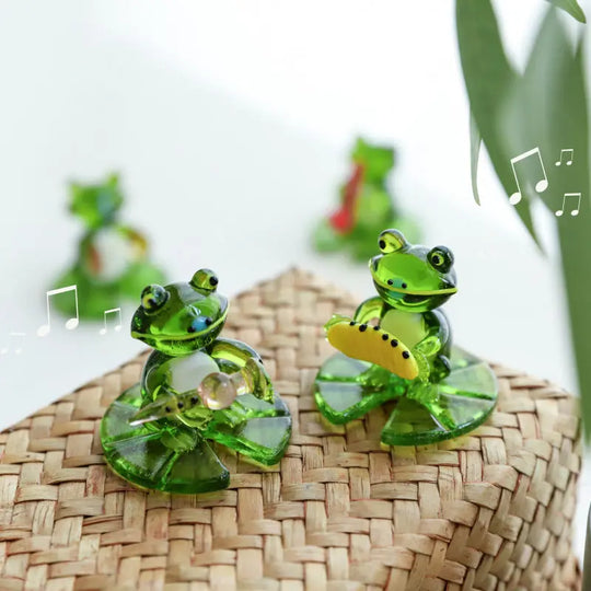 Home Decor Glass Frog Ornament Shape - Unique Unique Unique Home Decor Glass Frog Ornament Shape