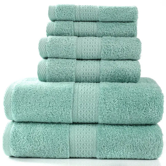 Cotton absorbent towel set of 3 pieces and 6 pieces - Unique Unique Unique Cotton absorbent towel set of 3 pieces and 6 pieces