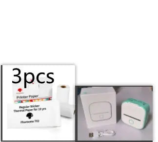 Portable Mini Thermal Label Printer Home Photo Printer Student Wrong Question Printer Bluetooth-compatible Mini Label Printer Price Tag Unique
