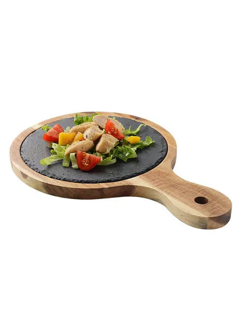 Black Wood Pizza Dish Wooden Plate - Unique Unique Unique Black Wood Pizza Dish Wooden Plate