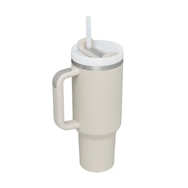 40 Oz Tumbler With Handle Straw Insulated, Stainless Steel Spill Proof Vacuum Coffee Cup Tumbler With Lid Tapered Mug Gifts For Valentine Lover Suitable For Car Gym Office Travel - Unique Unique Unique 40 Oz Tumbler With Handle Straw Insulated, Stainless Steel Spill Proof Vacuum Coffee Cup Tumbler With Lid Tapered Mug Gifts For Valentine Lover Suitable For Car Gym Office Travel