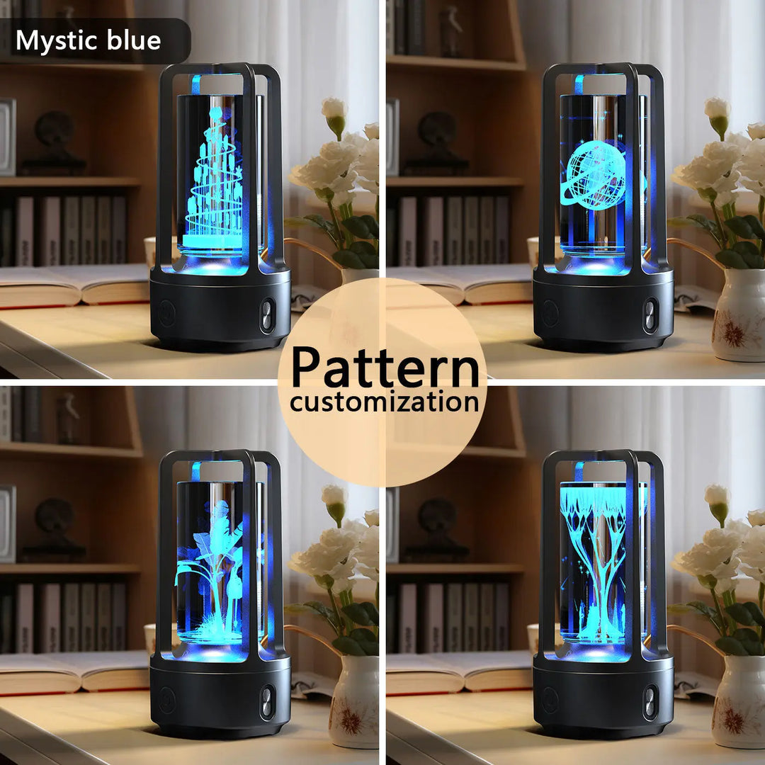 Creative 2 In 1 Audio Acrylic Crystal Lamp And Bluetooth Speaker Valentine's Day Gift Touch Night Lamp - Unique Unique Unique Creative 2 In 1 Audio Acrylic Crystal Lamp And Bluetooth Speaker Valentine's Day Gift Touch Night Lamp
