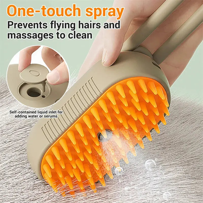 Cat Steam Brush Steamy Dog Brush 3 In 1 Electric Spray Cat Hair Brushes For Massage Pet Grooming Comb Hair Removal Combs Pet Products - Unique Unique Unique Cat Steam Brush Steamy Dog Brush 3 In 1 Electric Spray Cat Hair Brushes For Massage Pet Grooming Comb Hair Removal Combs Pet Products