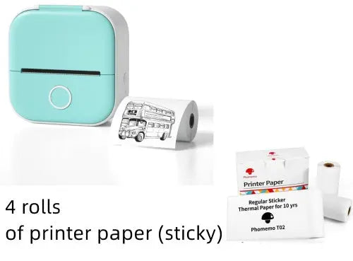 Portable Mini Thermal Label Printer Home Photo Printer Student Wrong Question Printer Bluetooth-compatible Mini Label Printer Price Tag Unique