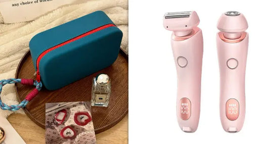 2 In 1 Hair Removal Epilator USB Rechargeable Trimmer Women Body Razor Face Leg Armpit Bikini Hand Pubic Shaver Hair Remover - Unique Unique Unique 2 In 1 Hair Removal Epilator USB Rechargeable Trimmer Women Body Razor Face Leg Armpit Bikini Hand Pubic Shaver Hair Remover