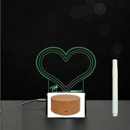 3D Acrylic Board Handwriting Message Board LED Light Unique