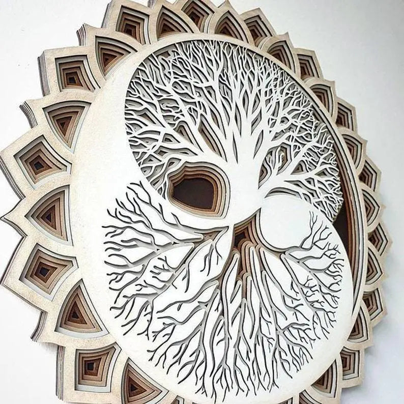 Sculpting The Tree Of Life Boho Wall Art Ornament - Unique Unique Unique Sculpting The Tree Of Life Boho Wall Art Ornament