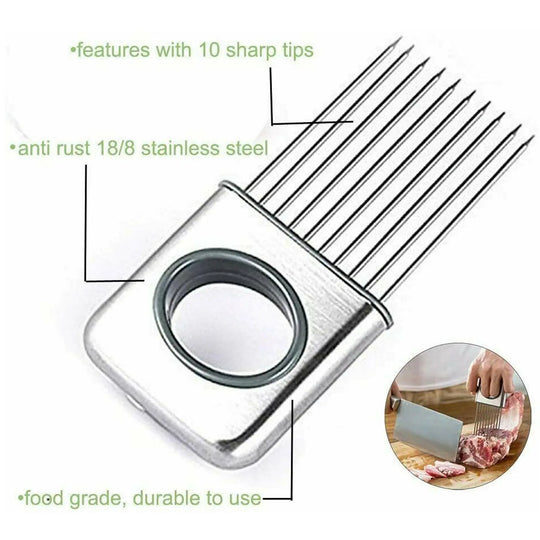 Onion Holder Slicer Vegetable tools Tomato Cutter Stainless Steel Kitchen Gadget - Unique Unique Unique Onion Holder Slicer Vegetable tools Tomato Cutter Stainless Steel Kitchen Gadget