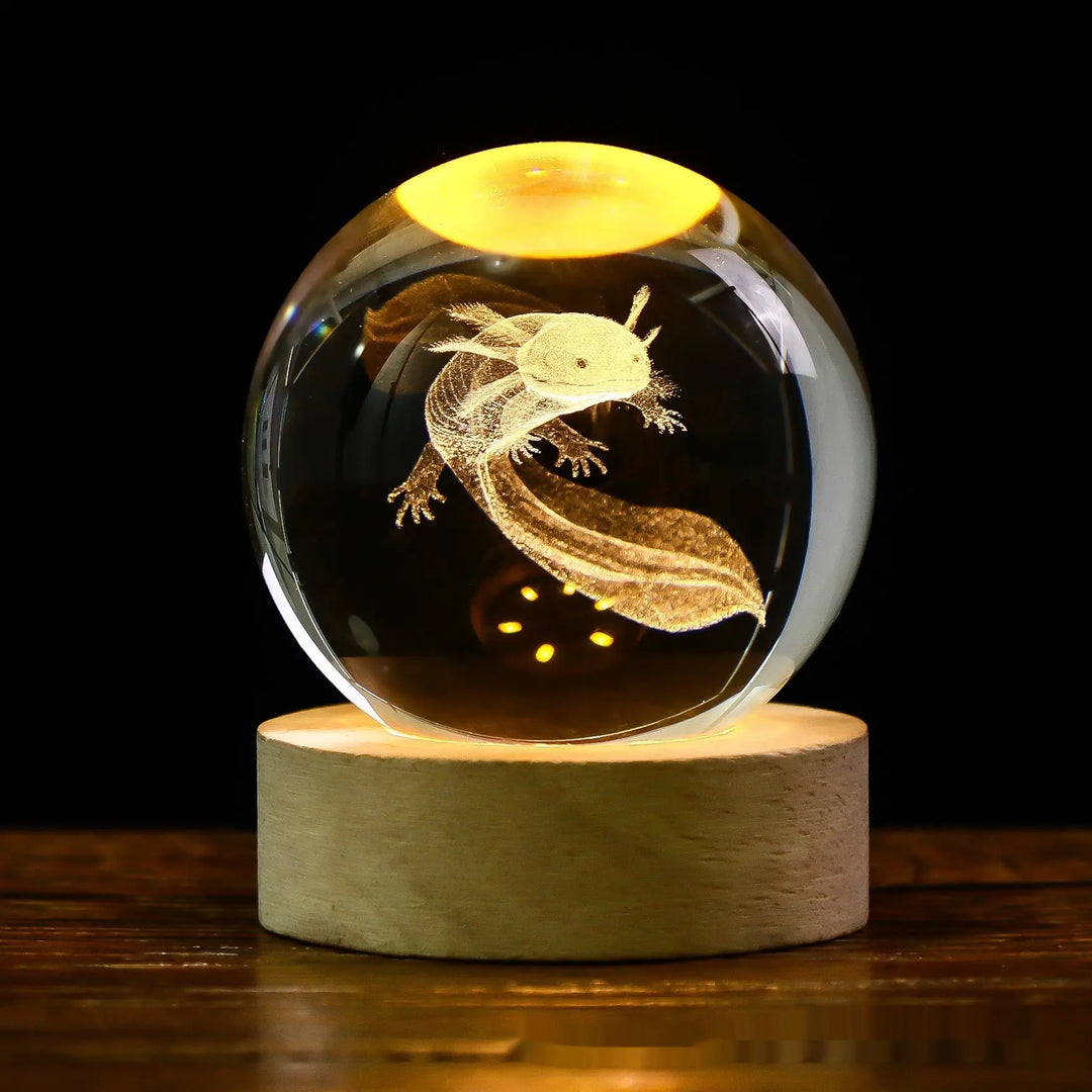 Luminous Starry Sky And Planets Moon Moon Crystal Ball Small Night Lamp Projection Ambience Light Creative Gift New Strange Gift Unique