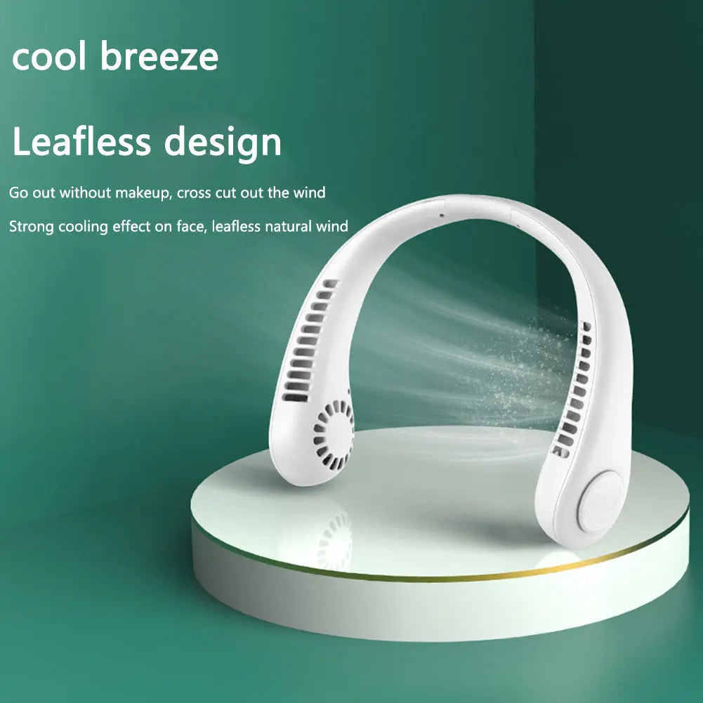 Hanging Neck Fan Portable Cooling Fan USB Leafless 360 Degree Neckband Fan 78 Surround Air Outlets 4000Mah Rechargeable - Unique Unique Unique Hanging Neck Fan Portable Cooling Fan USB Leafless 360 Degree Neckband Fan 78 Surround Air Outlets 4000Mah Rechargeable
