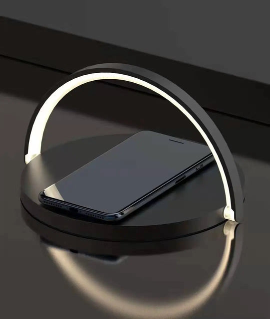 10w Wireless Charger Block Holder For Smart Phone Foldable Fast Charging Table Phone Stand Support With Led Table Lamp Portable - Unique Unique Unique 10w Wireless Charger Block Holder For Smart Phone Foldable Fast Charging Table Phone Stand Support With Led Table Lamp Portable