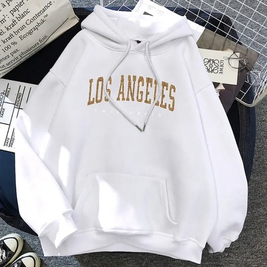 Los Angeles, California Usa City Leopard Hoodie - Unique Unique Unique Los Angeles, California Usa City Leopard Hoodie