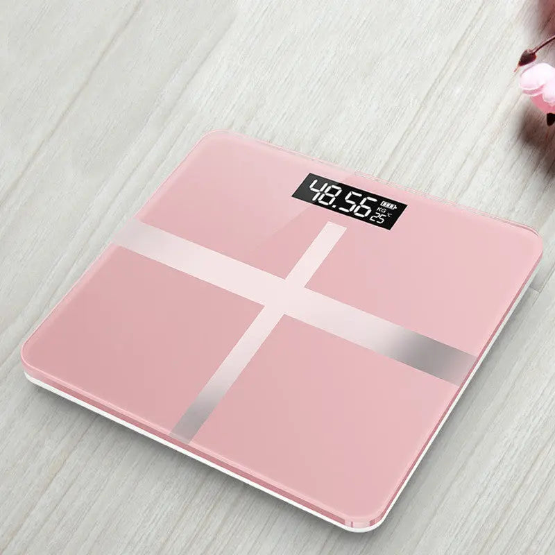 Mrosaa Bathroom Floor Body Scale Glass Smart Electronic Scales USB Charging LCD Display Body Weighing Digital Weight Scale - Unique Unique Unique Mrosaa Bathroom Floor Body Scale Glass Smart Electronic Scales USB Charging LCD Display Body Weighing Digital Weight Scale