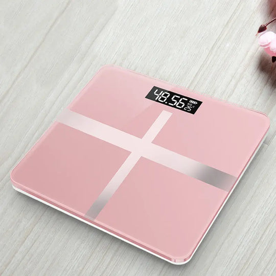 Mrosaa Bathroom Floor Body Scale Glass Smart Electronic Scales USB Charging LCD Display Body Weighing Digital Weight Scale - Unique Unique Unique Mrosaa Bathroom Floor Body Scale Glass Smart Electronic Scales USB Charging LCD Display Body Weighing Digital Weight Scale