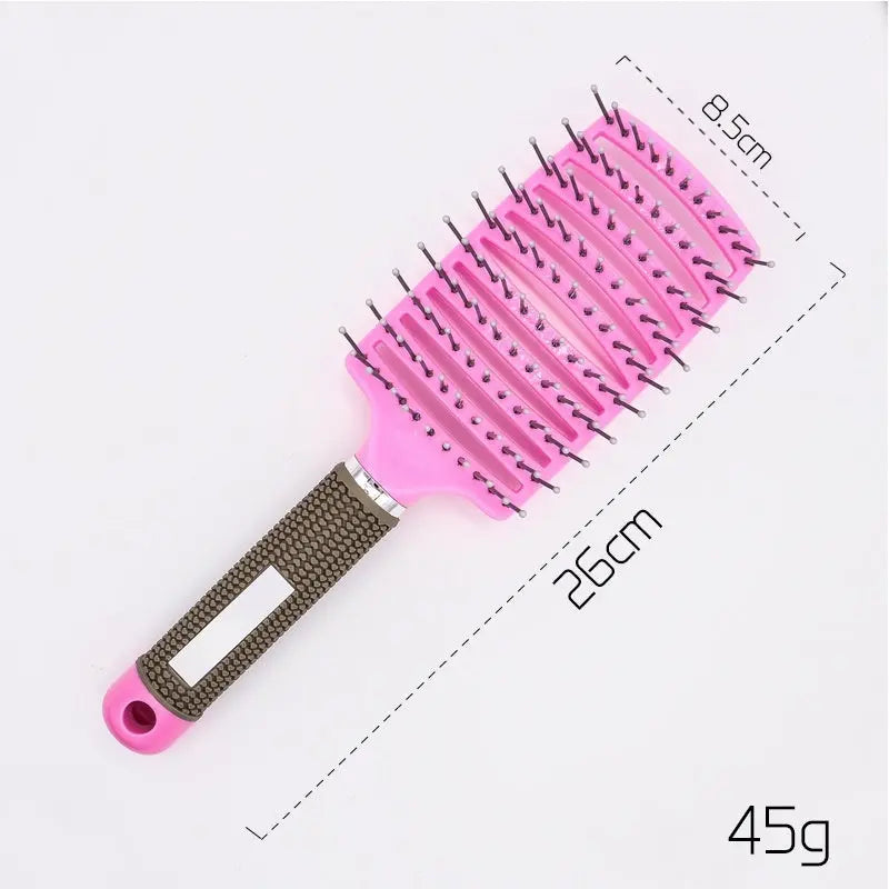 Hairbrush Anti Klit Brushy Haarborstel Women Detangler Hair Brush Bristle Nylon Scalp Massage  Teaser Hair Brush Comb Unique