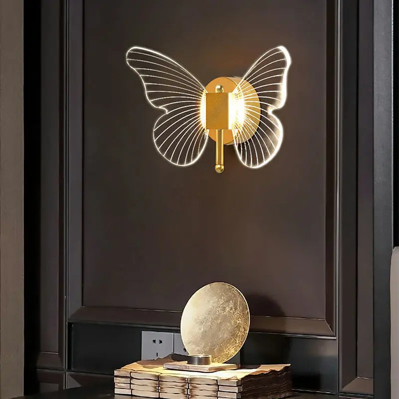 Butterfly Wall Lamp Light Luxury Bedside Warm Decoration - Unique Unique Unique Butterfly Wall Lamp Light Luxury Bedside Warm Decoration