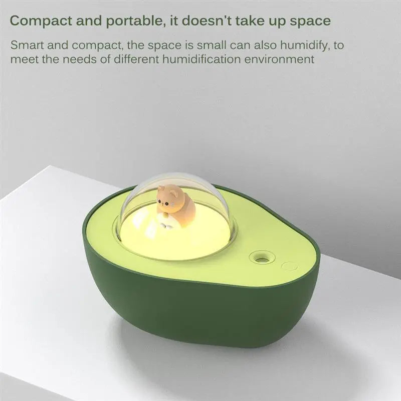Avocado Mini Spray Humidifier USB Charging Night Light Portable Mist Sprayer For Home Car - Unique Unique Unique Avocado Mini Spray Humidifier USB Charging Night Light Portable Mist Sprayer For Home Car