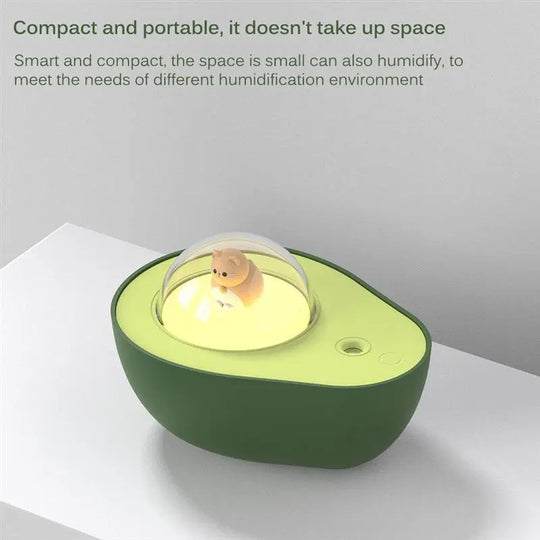 Avocado Mini Spray Humidifier USB Charging Night Light Portable Mist Sprayer For Home Car - Unique Unique Unique Avocado Mini Spray Humidifier USB Charging Night Light Portable Mist Sprayer For Home Car